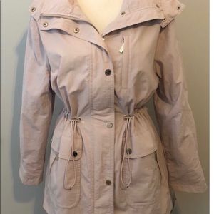 Light pink and rose gold Michael Kors raincoat